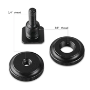 SMALLRIG Cold Shoe Adapter with 3/8" to 1/4" Thread(2pcs Pack) 1631