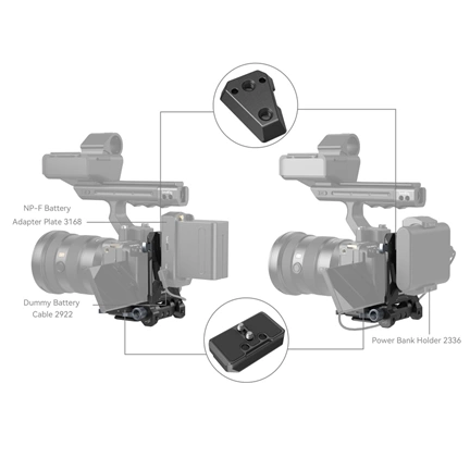 SMALLRIG Compact V-Mount Battery Mounting System 4064