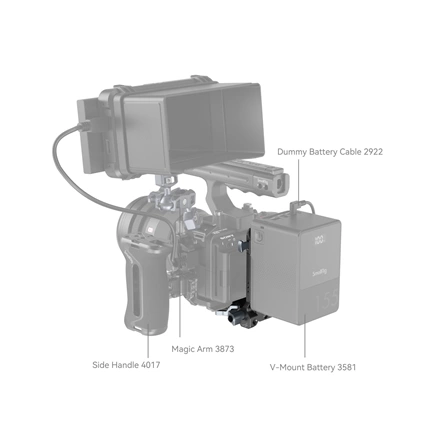 SMALLRIG Compact V-Mount Battery Mounting System 4064B