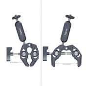 SMALLRIG Crab-Shaped Clamp with Ballhead Magic Arm