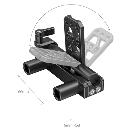 SMALLRIG Dual 15mm Rod Battery Hinge MD2802