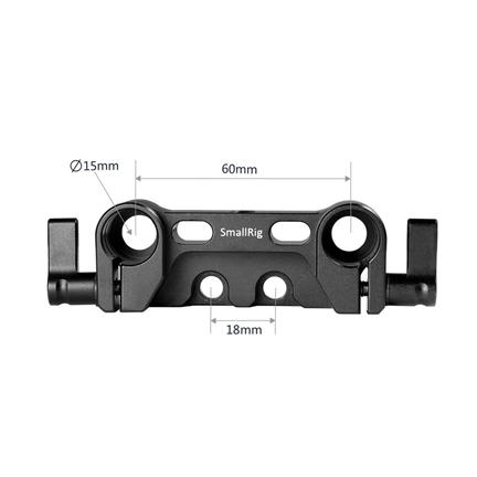 SMALLRIG Dual 15mm Rod Clamp 1943
