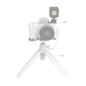 SMALLRIG Extension Grip For Sony ZV-E10 Silver 3524