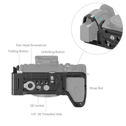 SMALLRIG Foldable L-Bracket for Sony A7RV/A7IV/A7SIII 3984