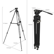 SMALLRIG FreeBlazer Heavy-Duty Aluminum Alloy Tripod Kit AD-80 4163