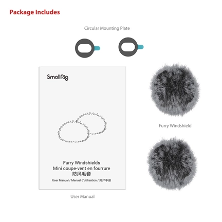 SMALLRIG Furry Windshield for Canon PowerShot V10 4177