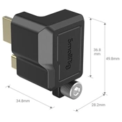 SMALLRIG HDMI & USB-C Right-Angle Adapter for BMPCC 6K Pro