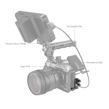 SMALLRIG HDMI and USB Type-C Cable Clamp for FUJIFILM X-T5 4147