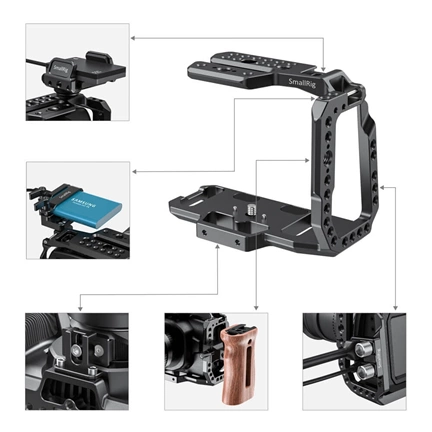 SMALLRIG Half Cage for Blackmagic Design Pocket Cinema Camera 4K & 6K CVB2254