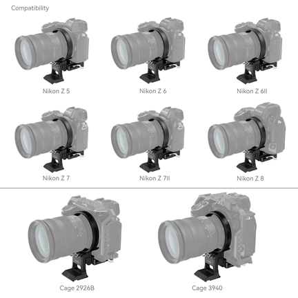 SMALLRIG Horizontal-to-Vertical Mount Plate Kit for Nikon Specific Z Series Cameras 4306 SMALLRIG Horizontal-to-Vertical Mount Plate Kit for Nikon Specific Z Series Cameras 4306