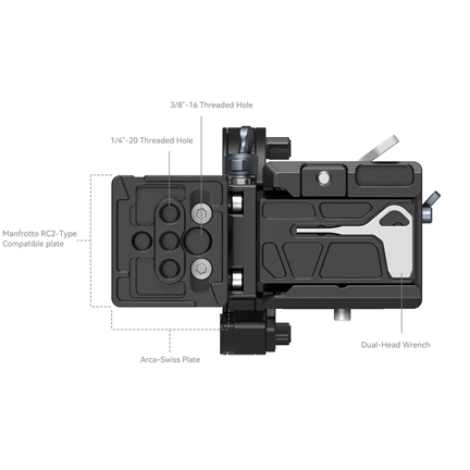 SMALLRIG Horizontal-to-Vertical Mount Plate Kit for Sony Alpha 1 / Alpha 7 / Alpha 9 / FX Series 4244 SMALLRIG Horizontal-to-Vertical Mount Plate Kit for Sony Alpha 1 / Alpha 7 / Alpha 9 / FX Series 4244