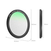 SMALLRIG MagEase Magnetic 1/4 Effect Black Mist Filter Kit (52mm) 4217