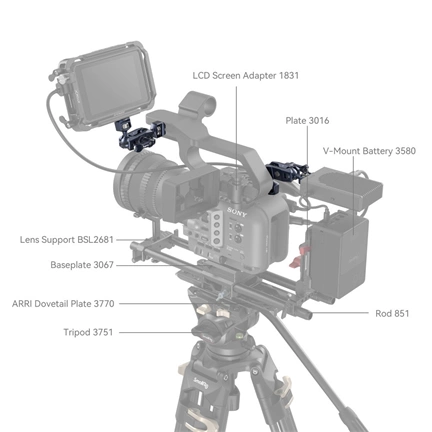 SMALLRIG Magic Arm for Sony FX6 / FS5 / FS5 II 4123