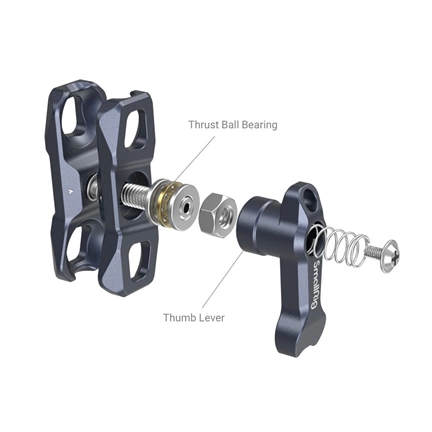 SMALLRIG Magic Arm with Dual Ball Heads (1/4”-20 Screws and ARRI locating Screw)