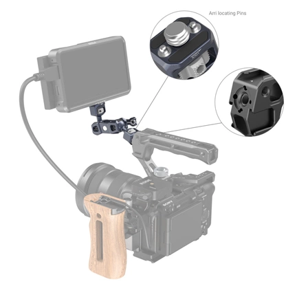 SMALLRIG Magic Arm with Dual Ball Heads (1/4”-20 Screws and ARRI locating Screw)