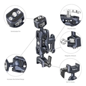 SMALLRIG Magic Arm with Dual Ball Heads (1/4”-20 Screws and NATO Clamp)