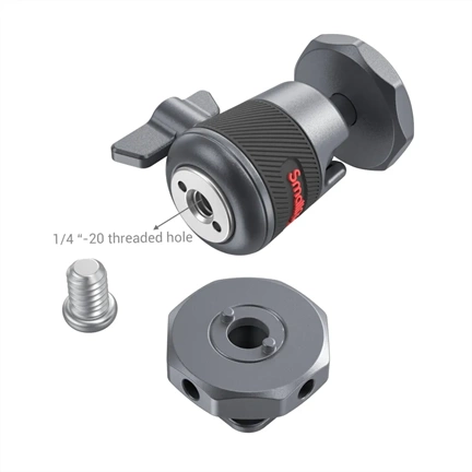 SMALLRIG Mini Ball Head with Removable Cold Shoe Mount (2db)