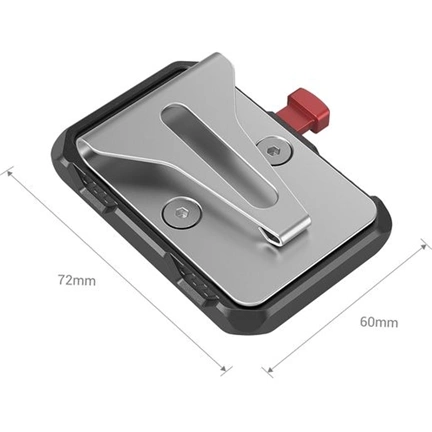 SMALLRIG Mini V Mount Battery Plate with Belt Clip 2990