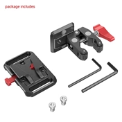 SMALLRIG Mini V Mount Battery Plate with Crab-Shaped Clamp 2989