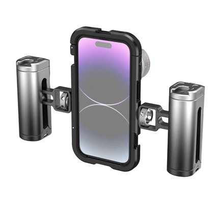 SMALLRIG Mobile Video Cage Kit (Dual Handheld) for iPhone 14 Pro 4076