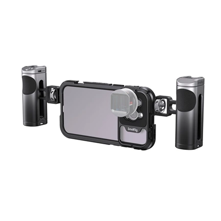 SMALLRIG Mobile Video Cage Kit (Dual Handheld) for iPhone 14 Pro Max 4078