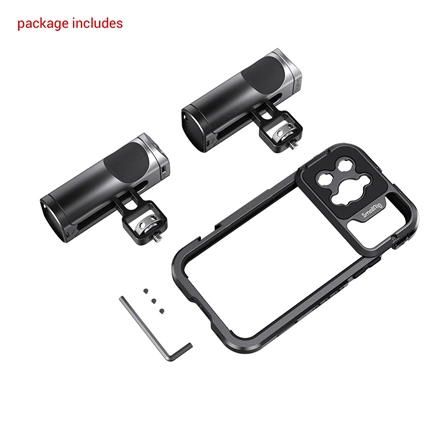 SMALLRIG Mobile Video Cage Kit (Dual Handheld) for iPhone 14 Pro Max 4078