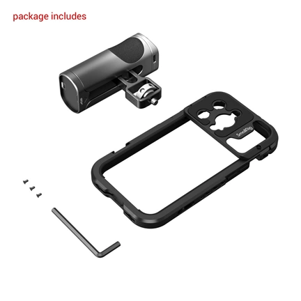 SMALLRIG Mobile Video Cage Kit (Single Handheld) for iPhone 14 Pro 4100