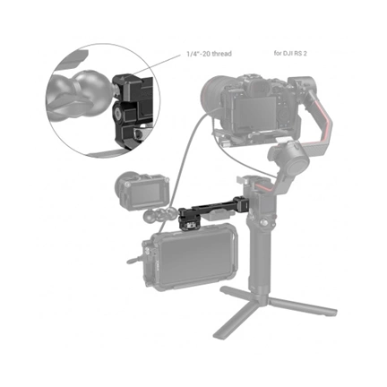 SMALLRIG Monitor Mount with NATO Clamp for DJI RS 2/RSC 2 3026