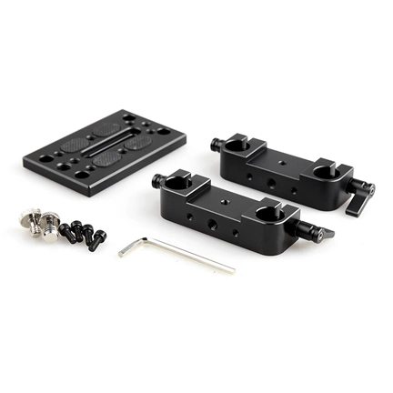 SMALLRIG Mounting Plate with 15mm Rod Clamps 1775