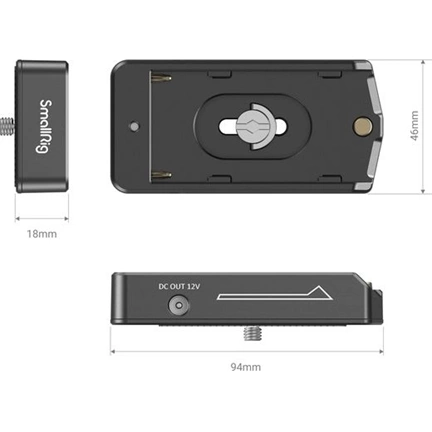 SMALLRIG NP-F Battery Adapter Plate Lite 3018
