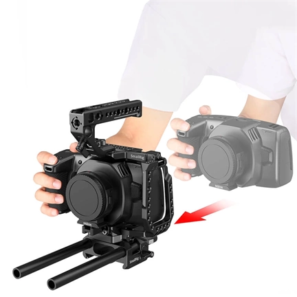 SMALLRIG QR Half Cage for Blackmagic Design Pocket Cinema Camera 4K & 6K CVB2255