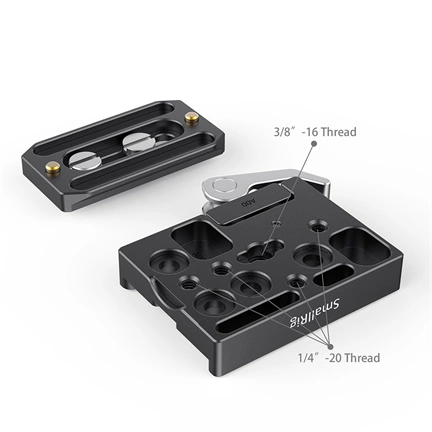 SMALLRIG Quick Release Clamp and Plate ( Arca-type Compatible) 2144B