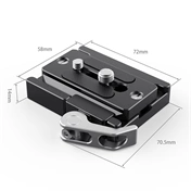 SMALLRIG Quick Release Clamp and Plate ( Arca-type Compatible) 2144B