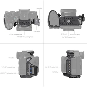 SMALLRIG "Rhinoceros" Cage Kit for Sony Alpha 7R V / Alpha 7 IV / Alpha 7S III 4308 SMALLRIG "Rhinoceros" Cage Kit for Sony Alpha 7R V / Alpha 7 IV / Alpha 7S III 4308