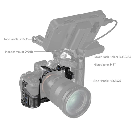 SMALLRIG "Rhinoceros" Cage Kit for Sony Alpha 7R V / Alpha 7 IV / Alpha 7S III 4308 SMALLRIG "Rhinoceros" Cage Kit for Sony Alpha 7R V / Alpha 7 IV / Alpha 7S III 4308
