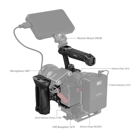 SMALLRIG Rhinoceros Cage for Sony Alpha 7R5/A7IV/A7SIII