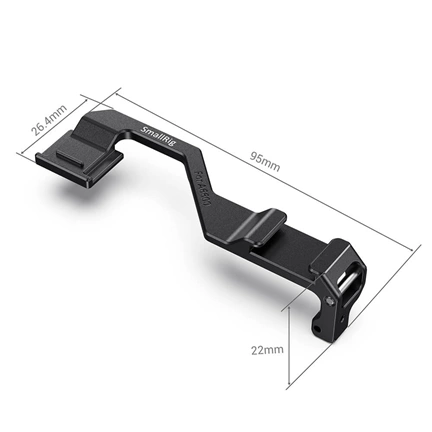 SMALLRIG Right-Side Shoe Mount Relocation Plate for Sony a6600 Camera BUC2496