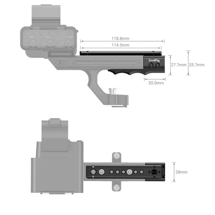 SMALLRIG SONY FX3 XLR Handle Extension Rig MD3490