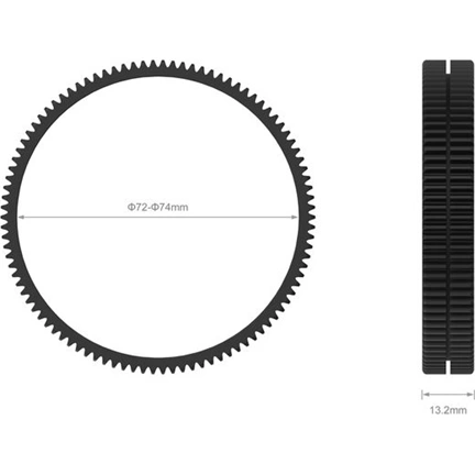 SMALLRIG Seamless Focus Gear Ring 72-74