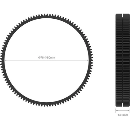 SMALLRIG Seamless Focus Gear Ring 78-80