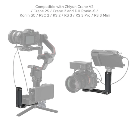 SMALLRIG Side Handle for DJI Ronin-S/ SC & Zhiyun Crane 2/V2 & Moza Air 2/AirCorss 2 Gimbals 2786C