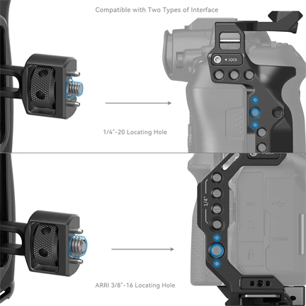 SMALLRIG Side Handle with Two-in-One Locating Screw 4346
