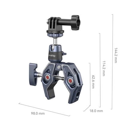 SMALLRIG Super Clamp Camera Mount Clamp with 360° Ballhead 4102