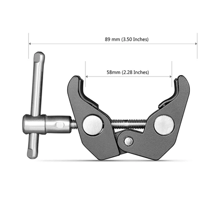 SMALLRIG Super Clamp with 1/4" and 3/8" Thread (2pcs Pack) 2058