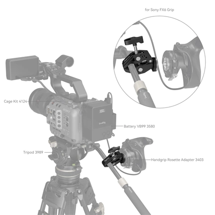 SMALLRIG Super Clamp with ARRI Rosette Mount 4249