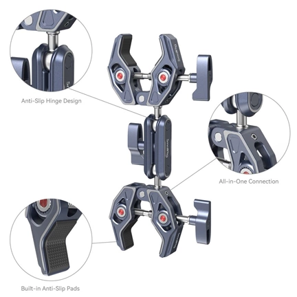 SMALLRIG Super Clamp with Double Crab-Shaped Clamps 4103