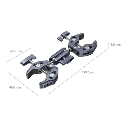 SMALLRIG Super Clamp with Double Crab-Shaped Clamps 4103B