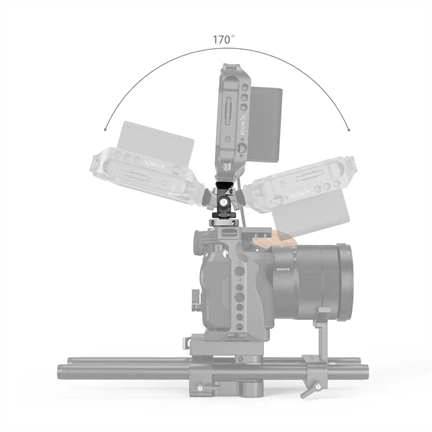 SMALLRIG Swivel and Tilt Adjustable Monitor Mount with Cold Shoe Mount 2905