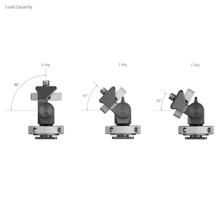 SMALLRIG Swivel and Tilt Adjustable Monitor Mount with Cold Shoe Mount 2905B