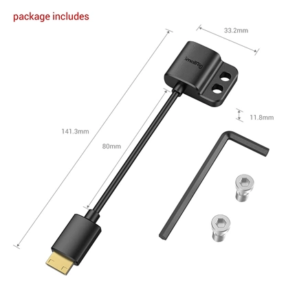 SMALLRIG Ultra Slim 4K HDMI Adapter Cable (C to A) 3020